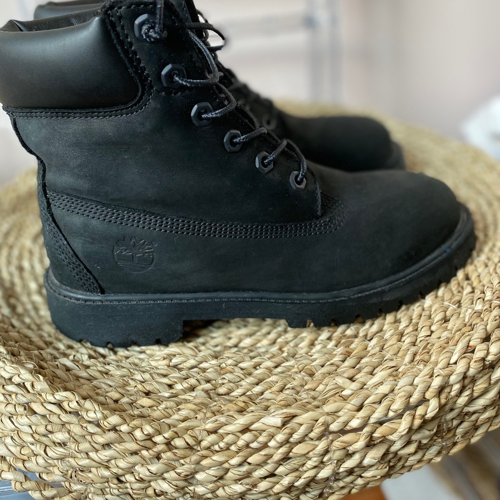 Black Timberland Waterproof boots